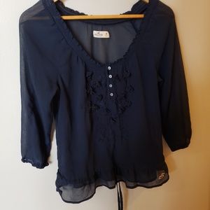 Hollister, shear blouse
